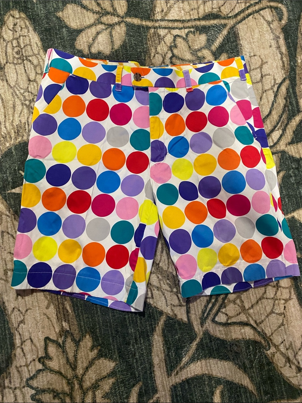 Loudmouth Polka Dot Men’s Shorts 38inch - Multicolor